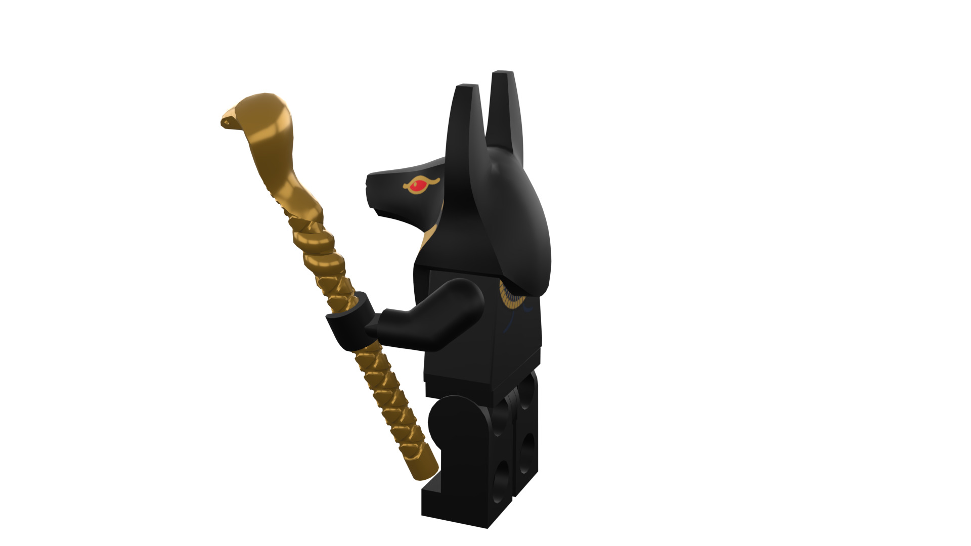 3D print minifigure - INUBIS-god of the underworld 3D print model_35