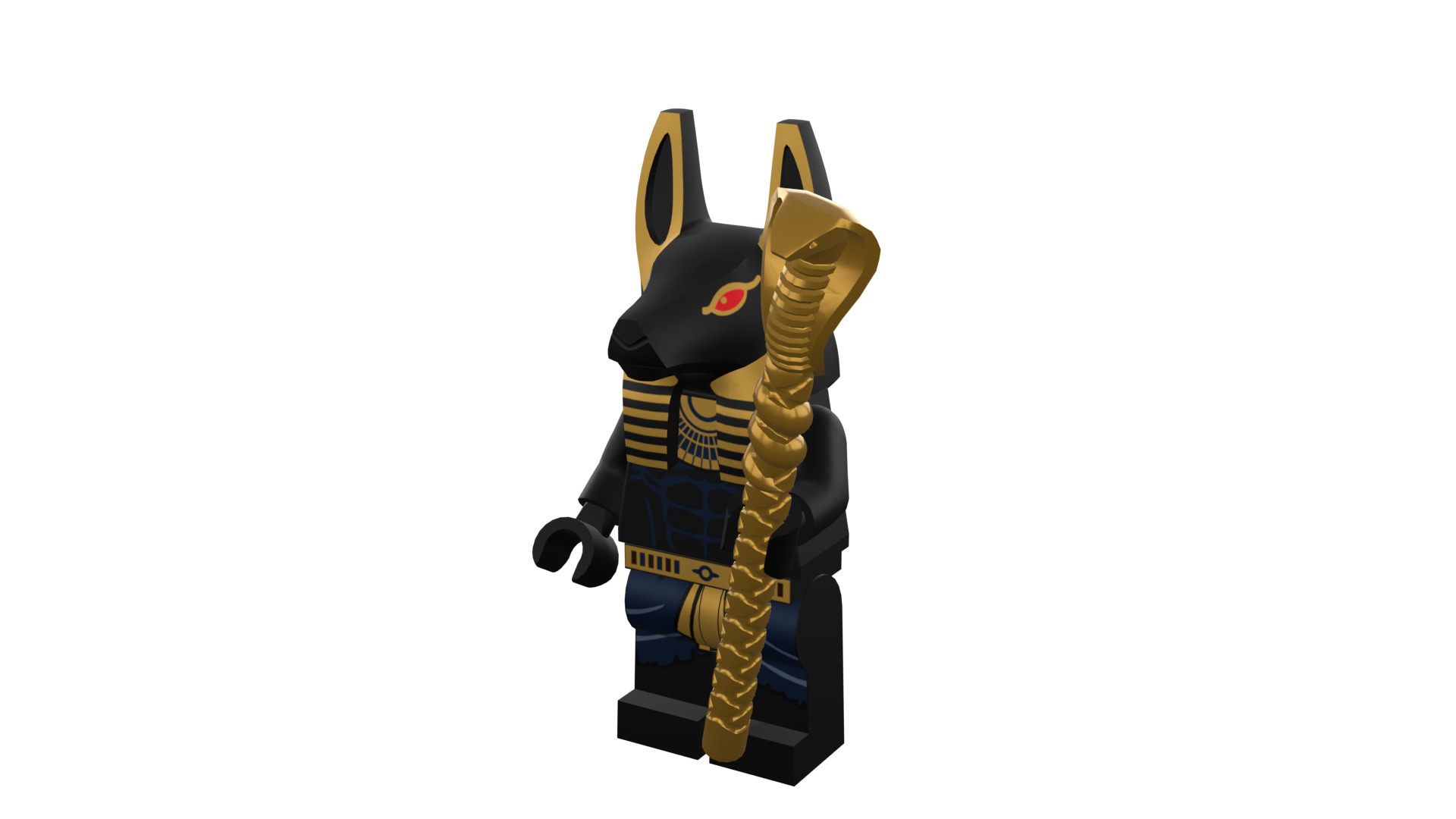3D print minifigure - INUBIS-god of the underworld 3D print model_45