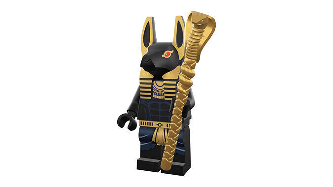 3D print minifigure - INUBIS-god of the underworld 3D print model