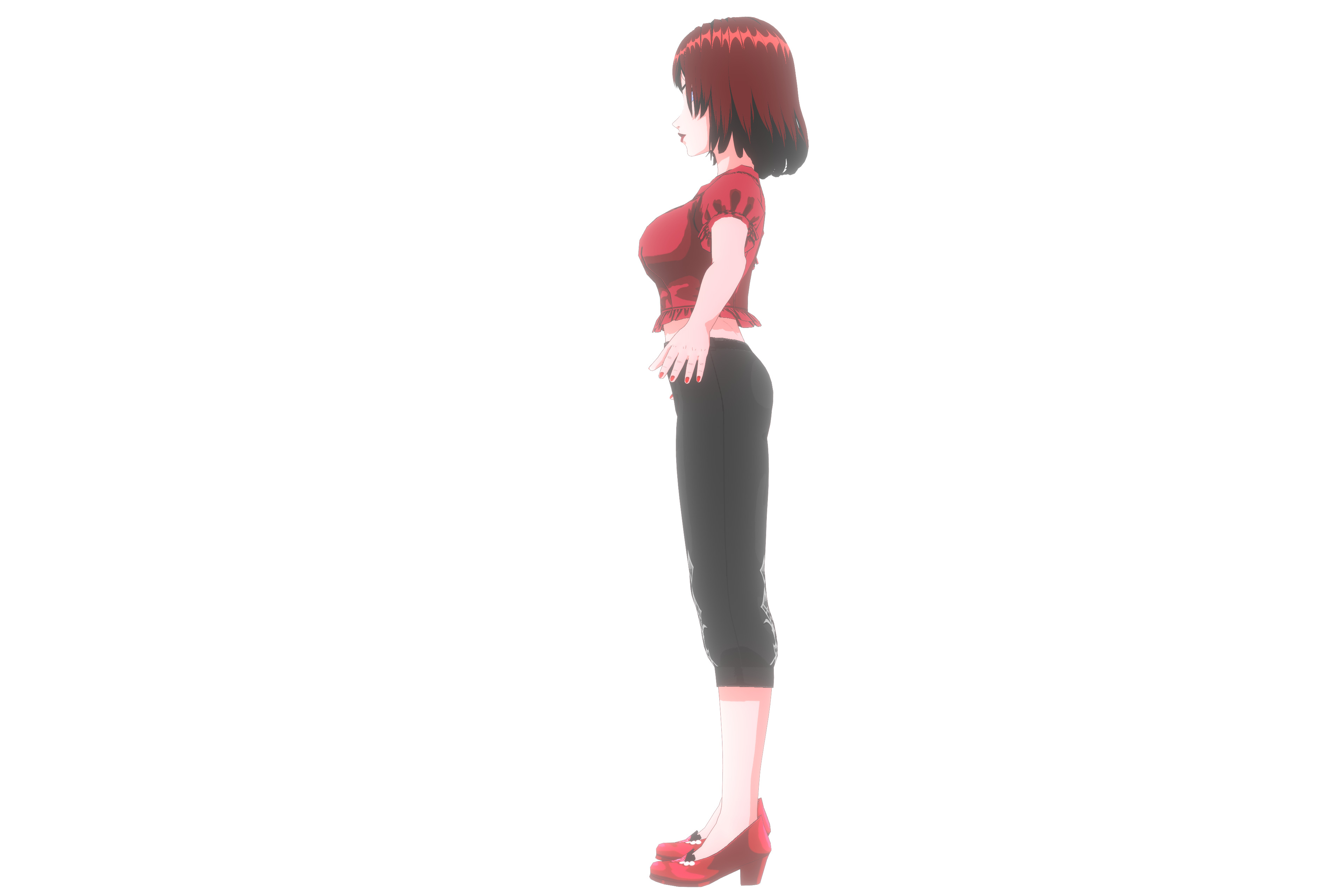 Anime Girl VRM Model 01 Kyoko 3D model_13