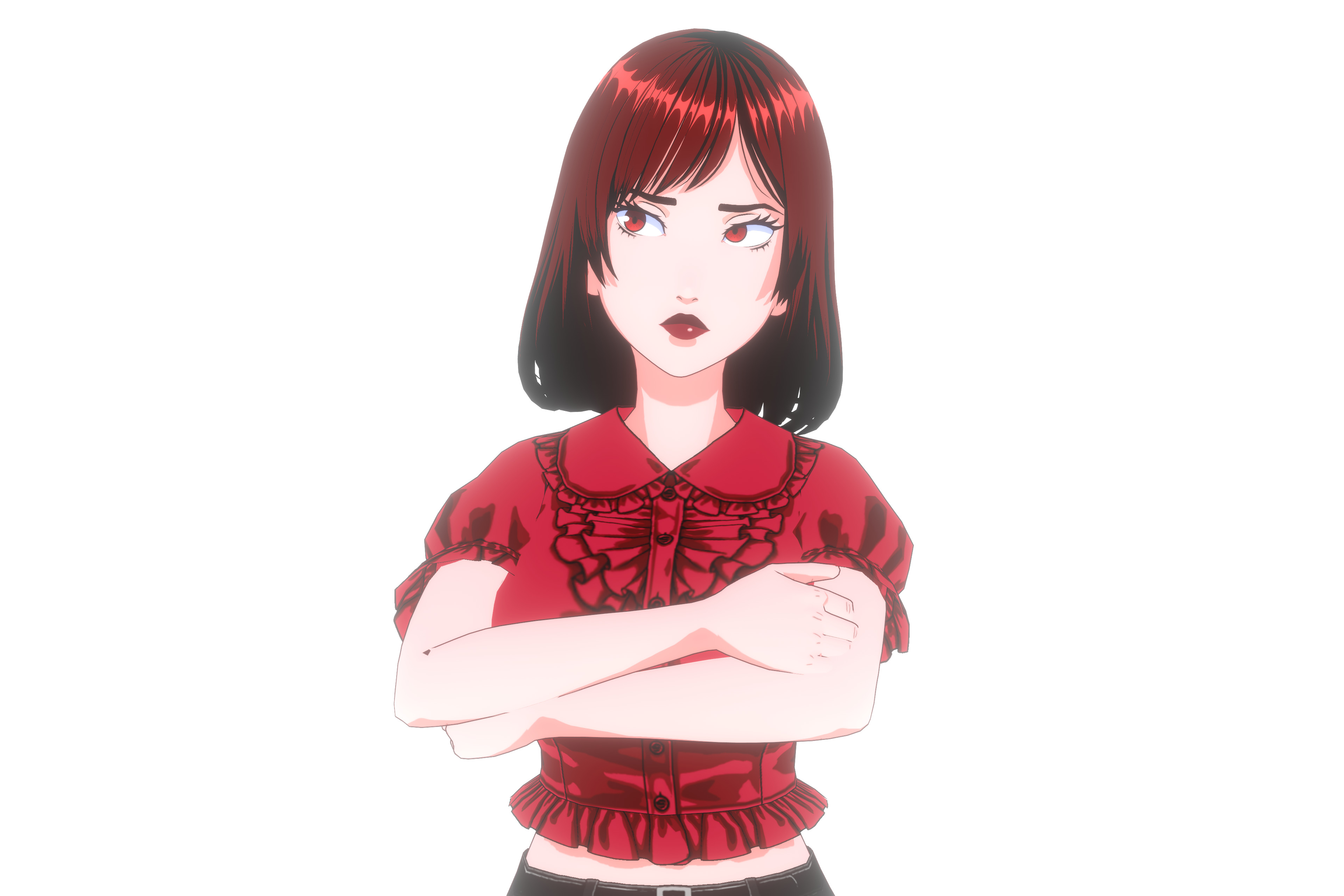 Anime Girl VRM Model 01 Kyoko 3D model_8