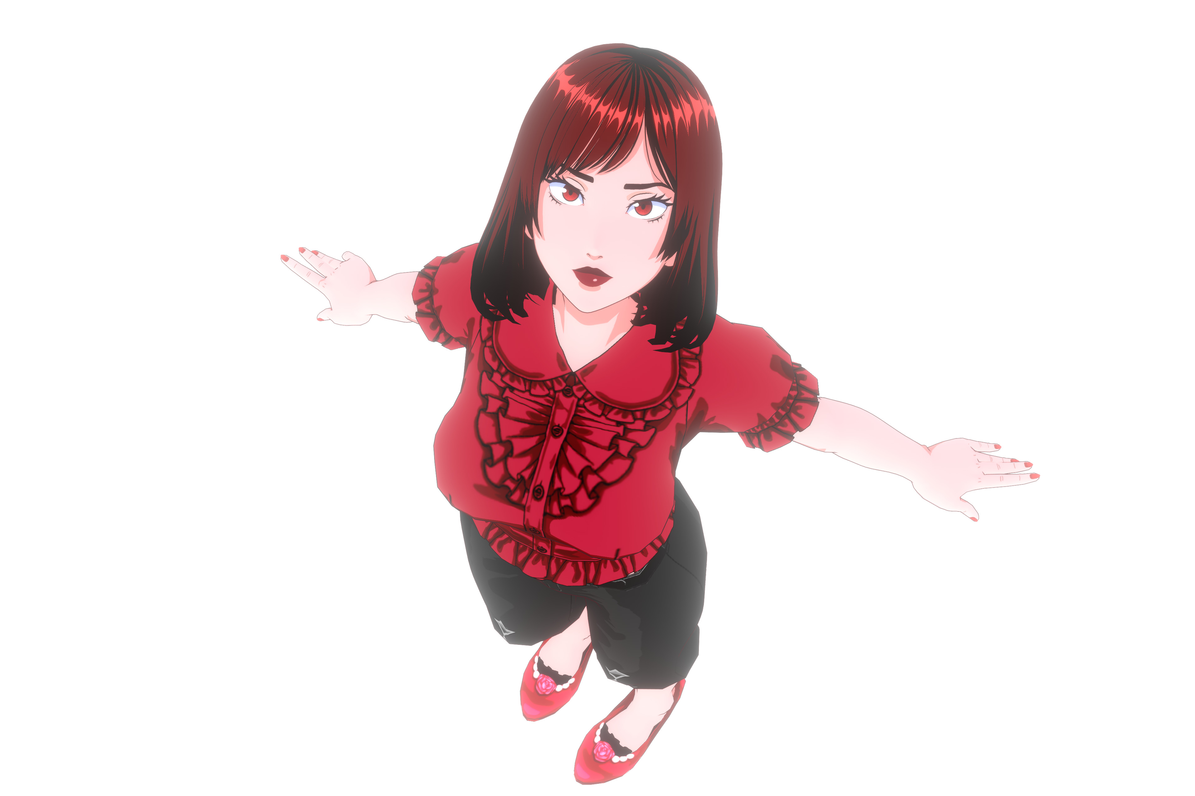 Anime Girl VRM Model 01 Kyoko 3D model_6