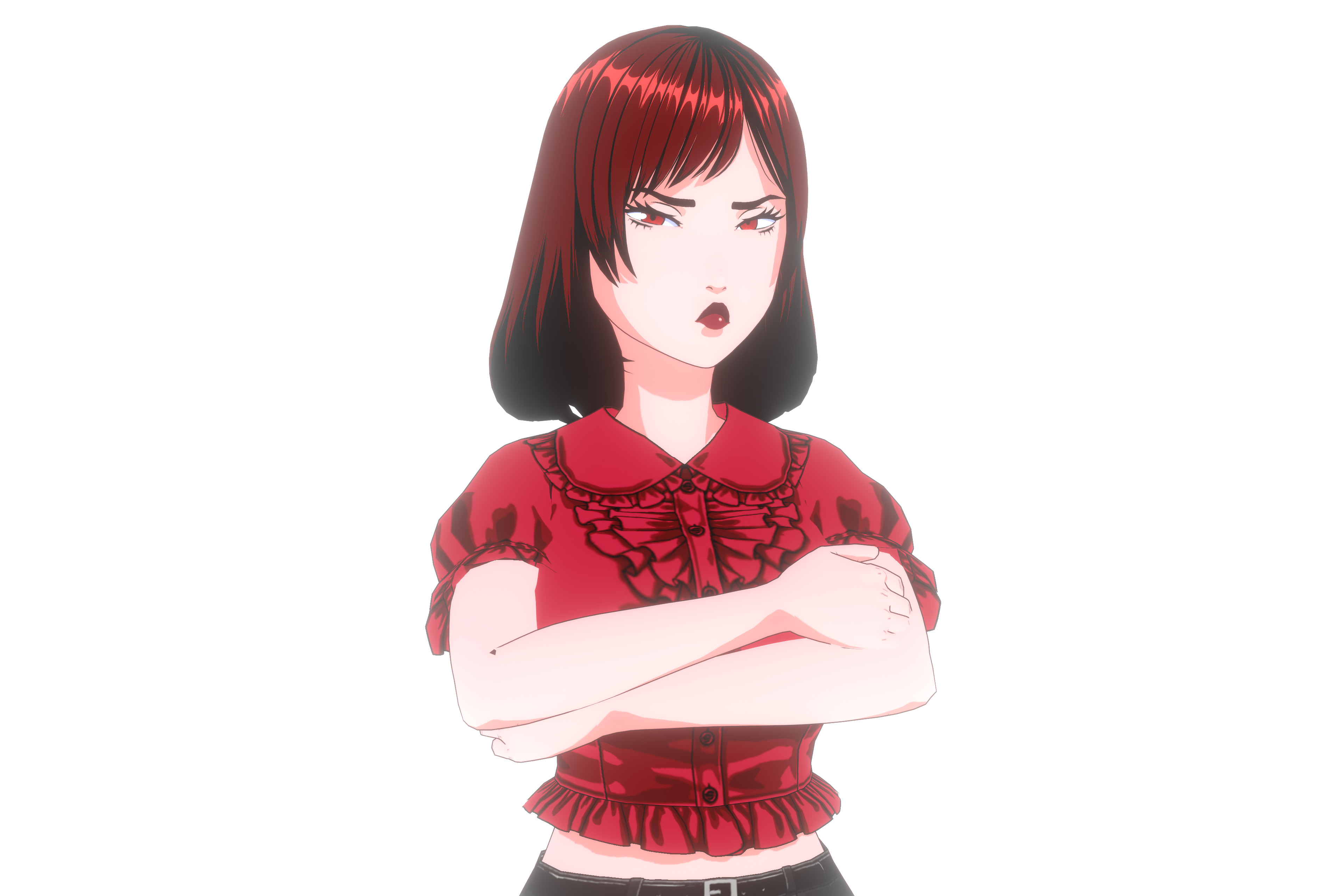 Anime Girl VRM Model 01 Kyoko 3D model_9