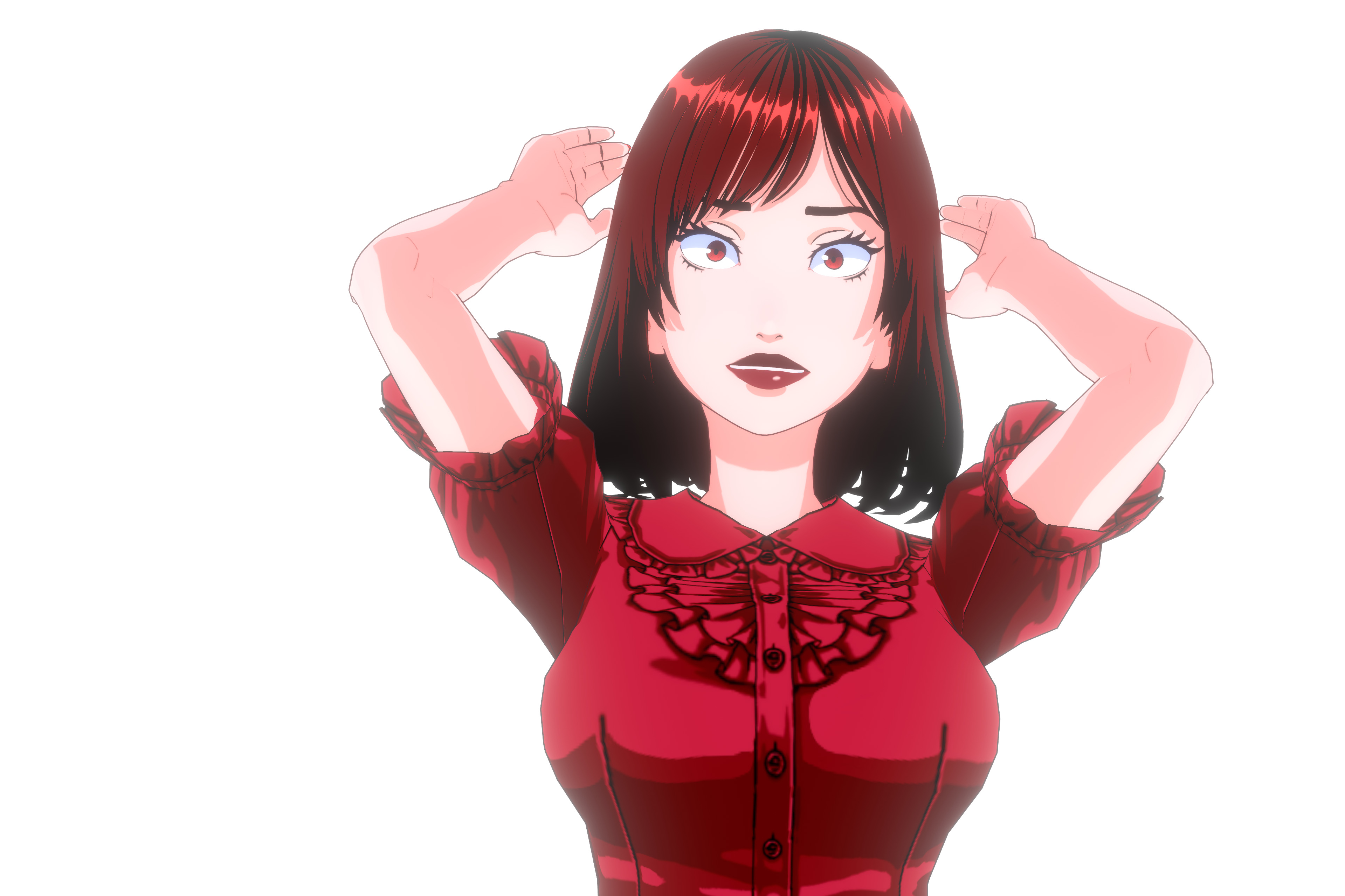 Anime Girl VRM Model 01 Kyoko 3D model_11