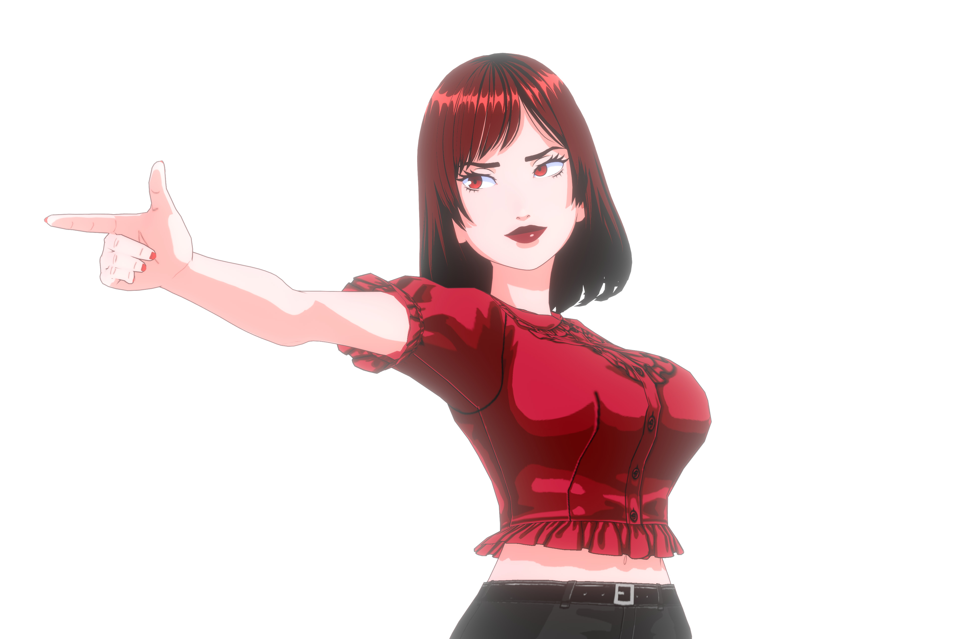 Anime Girl VRM Model 01 Kyoko 3D model_7