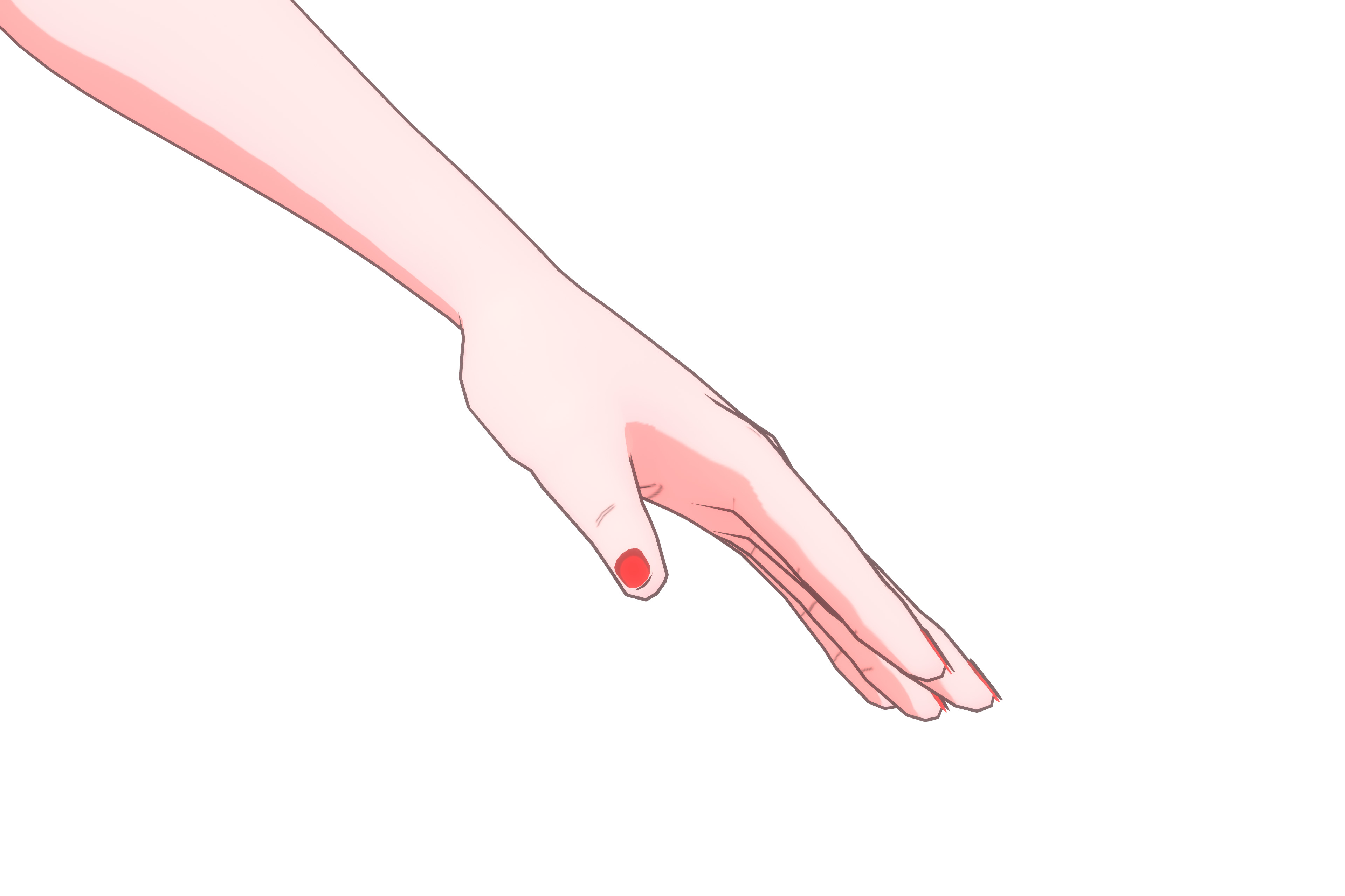 Anime Girl VRM Model 01 Kyoko 3D model_15