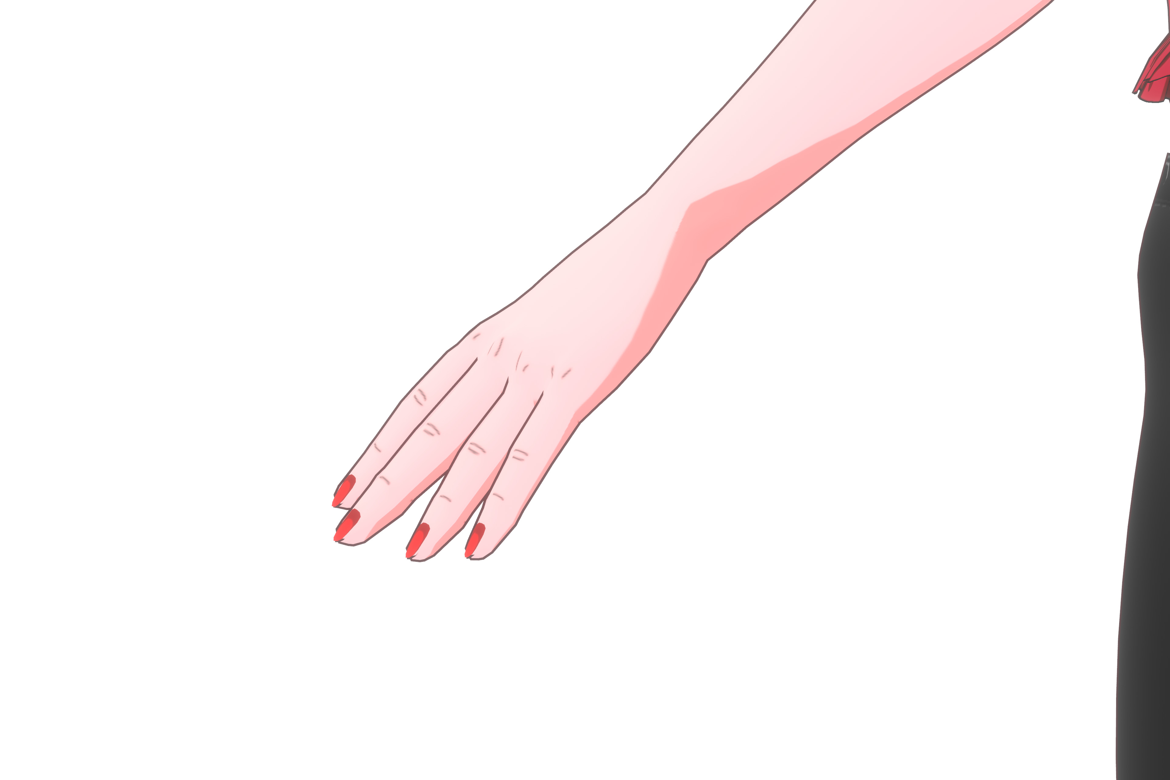 Anime Girl VRM Model 01 Kyoko 3D model_17