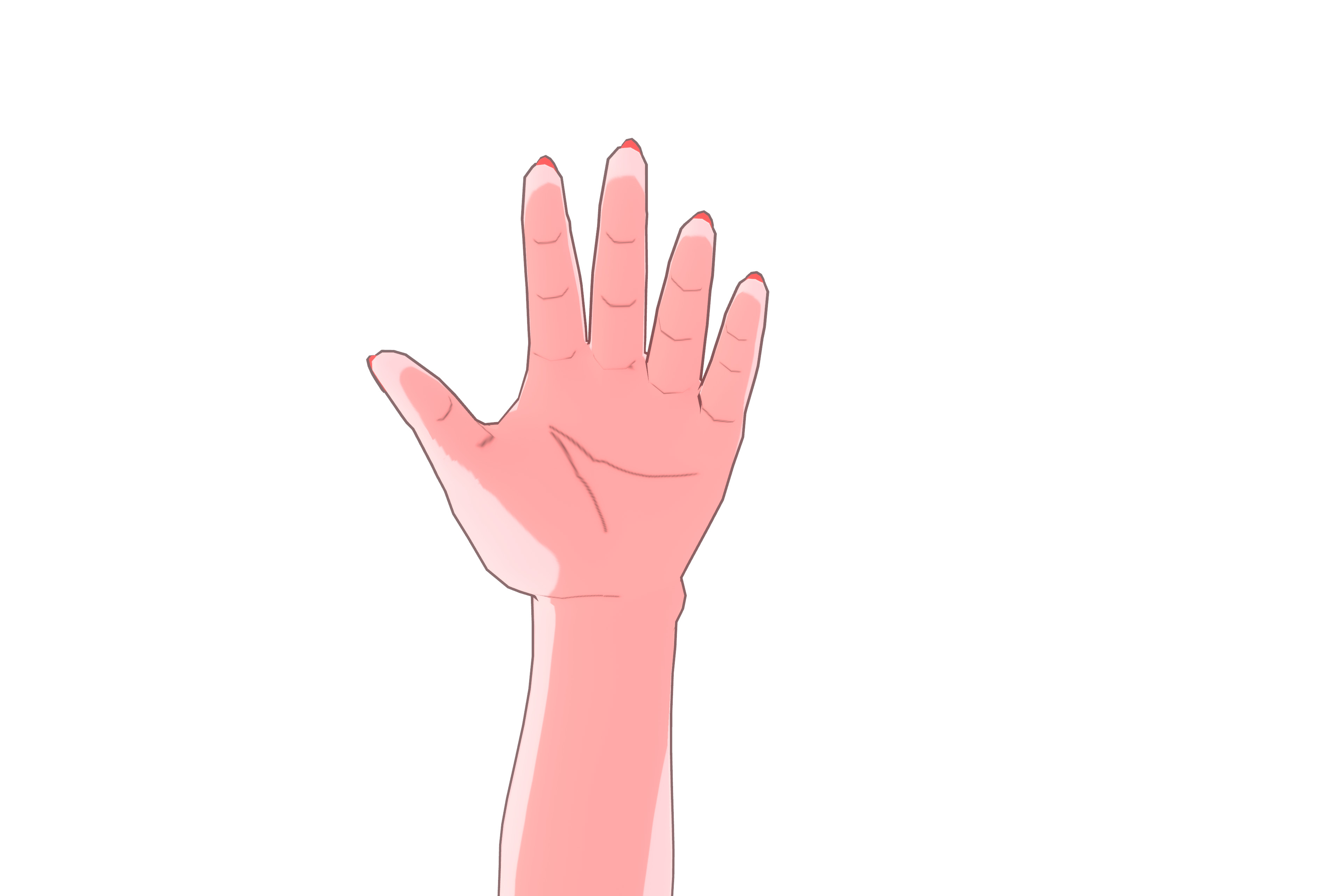 Anime Girl VRM Model 01 Kyoko 3D model_19