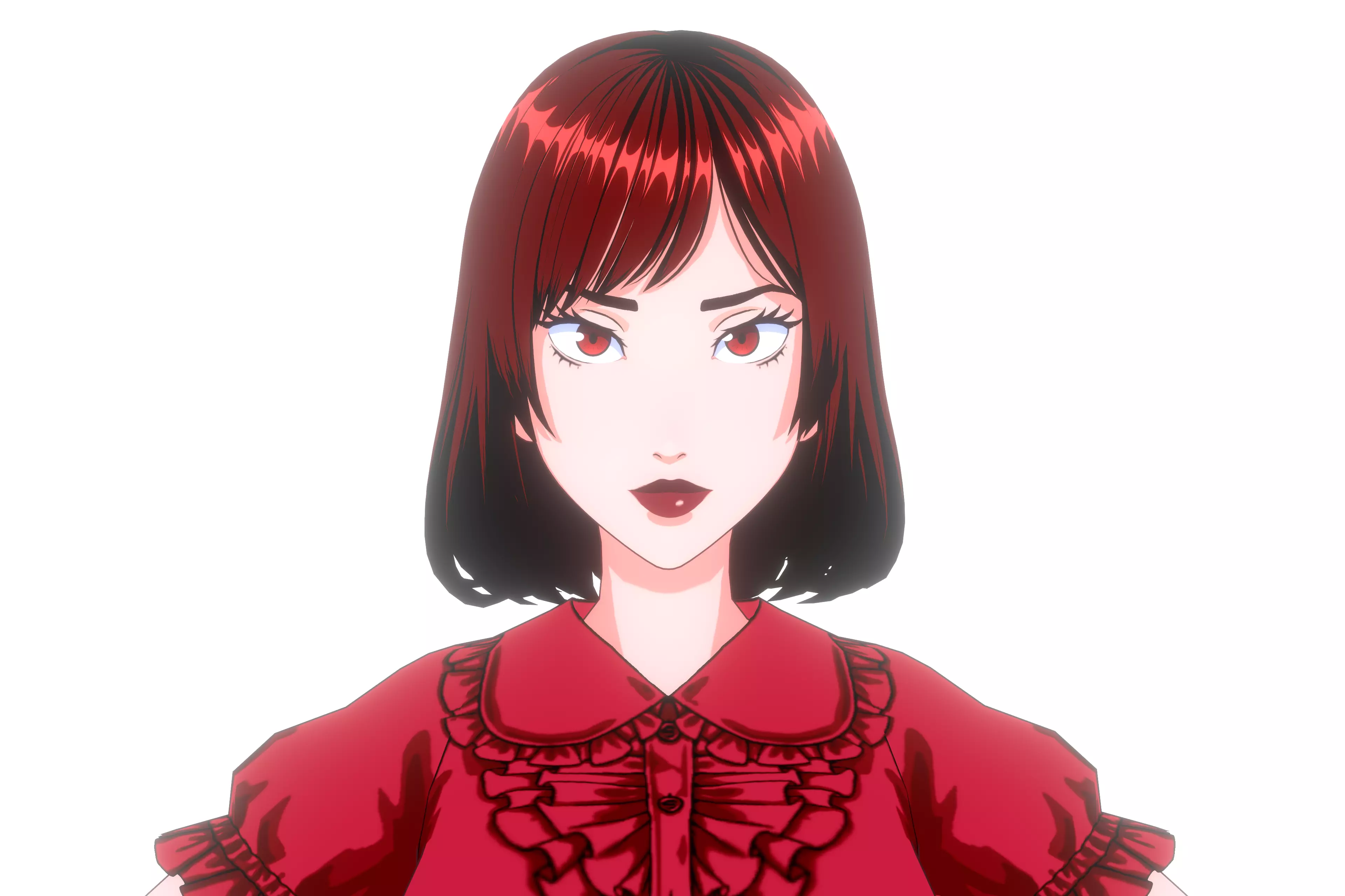 Anime Girl VRM Model 01 Kyoko 3D model_0