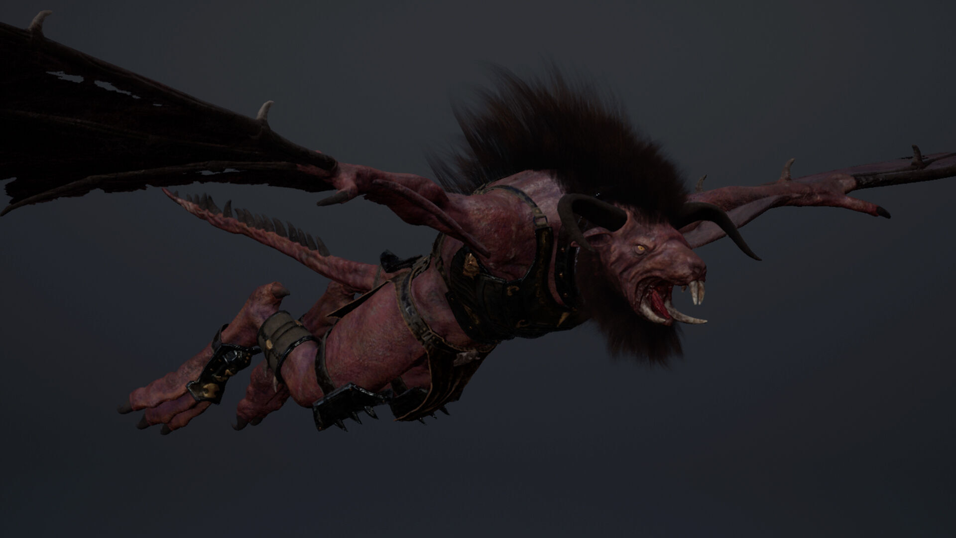 Dread Swordman Wig1 Low-poly 3D model_7