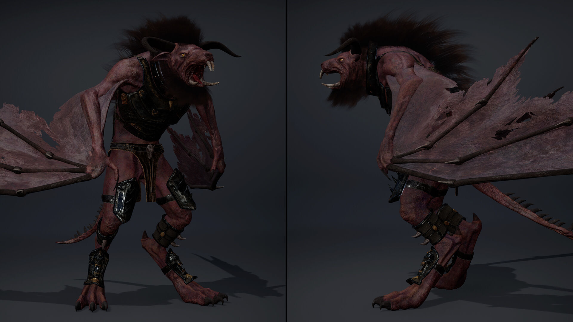 Dread Swordman Wig1 Low-poly 3D model_5