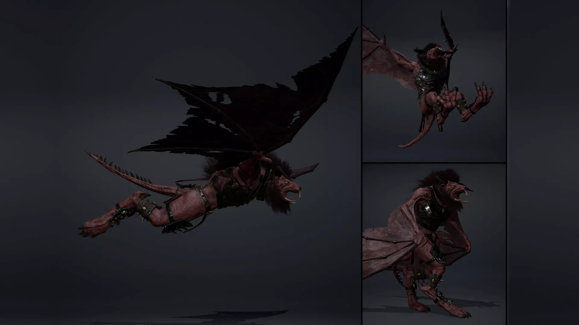 Dread Swordman Wig1 Low-poly 3D model_0