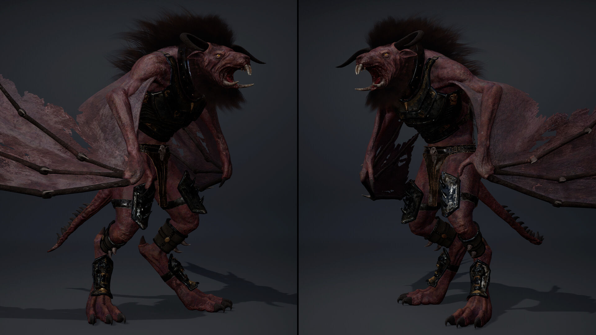 Dread Swordman Wig1 Low-poly 3D model_9