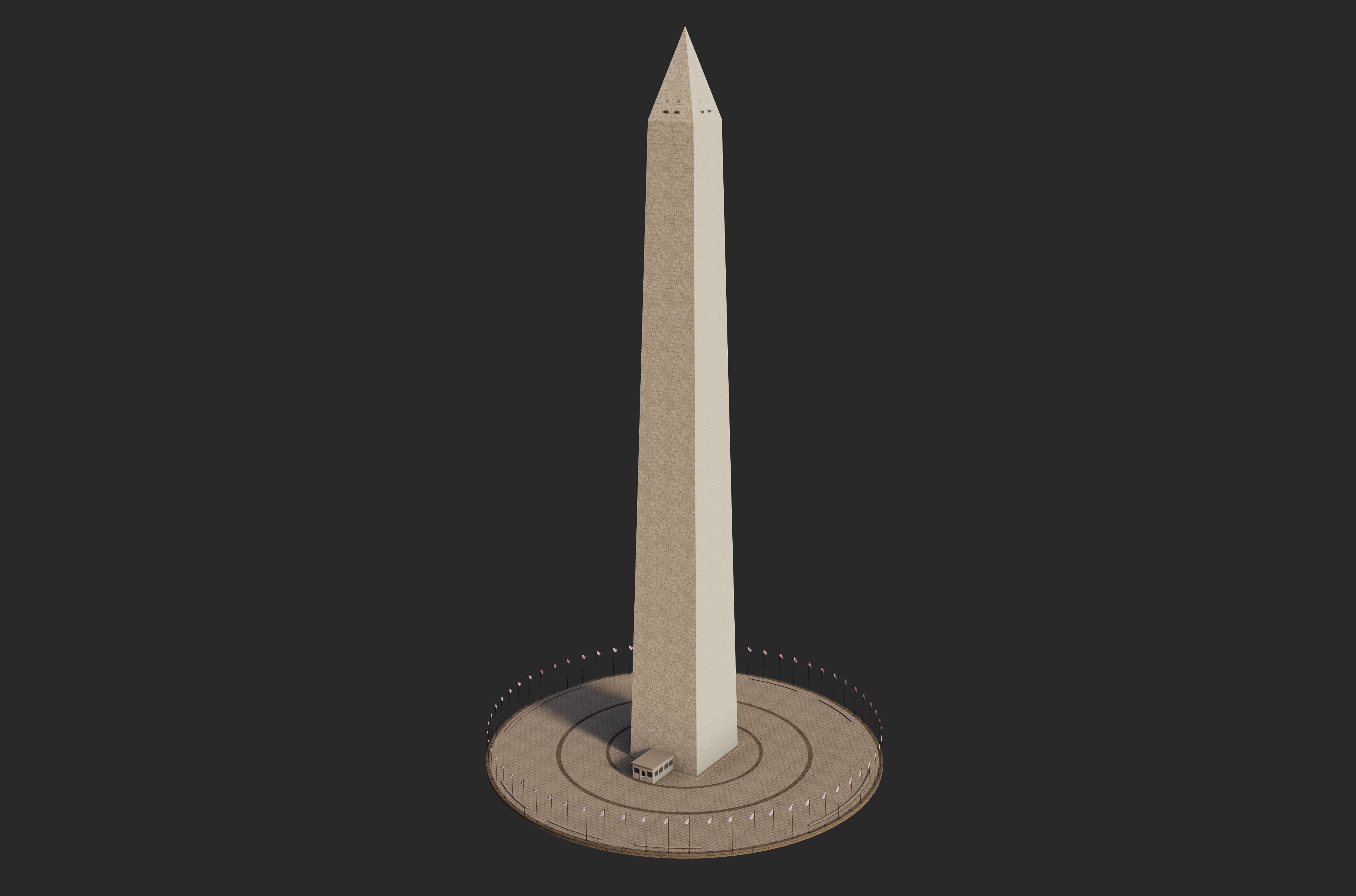 Washington Monument 3D model_1