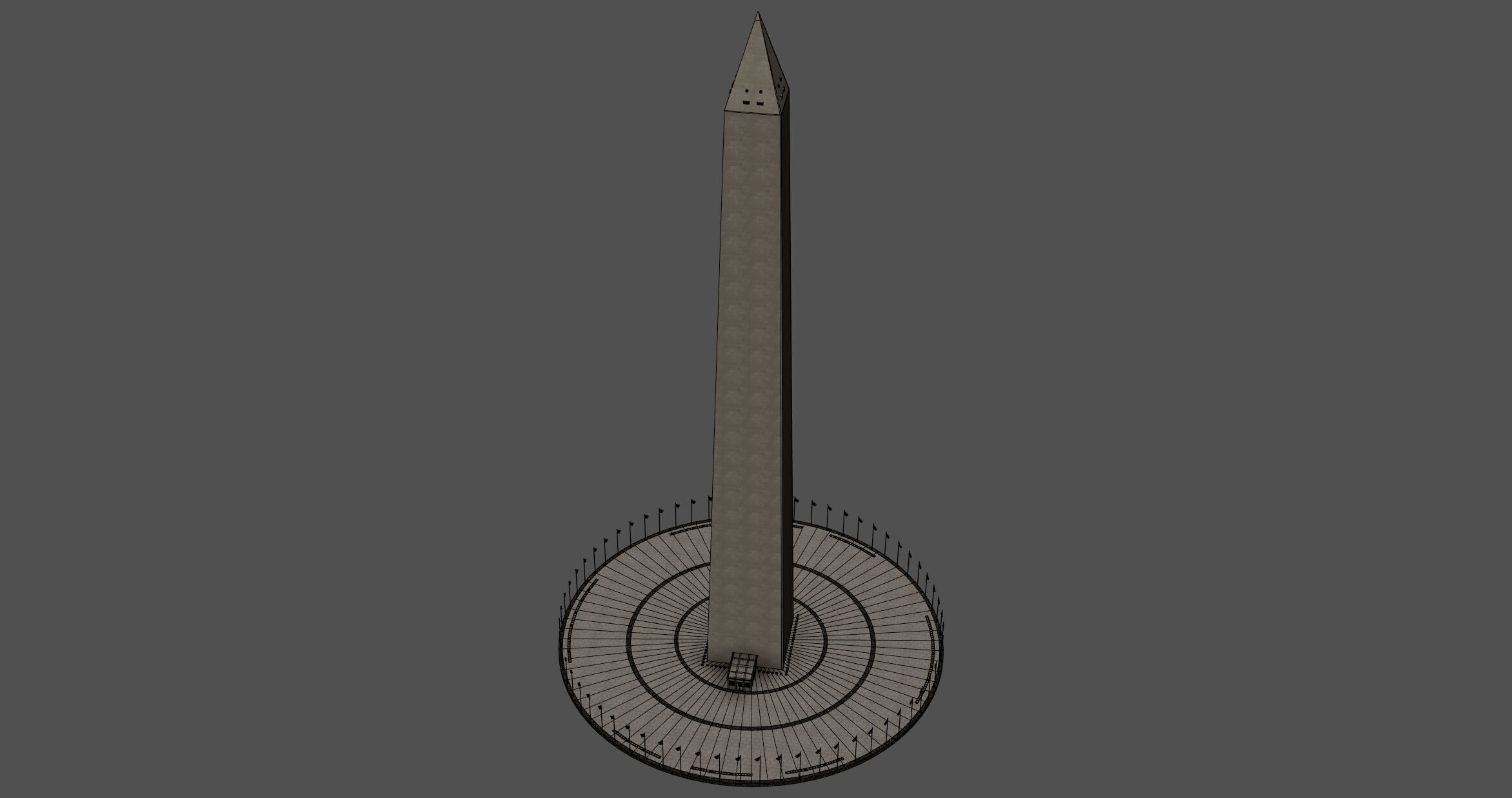 Washington Monument 3D model_9