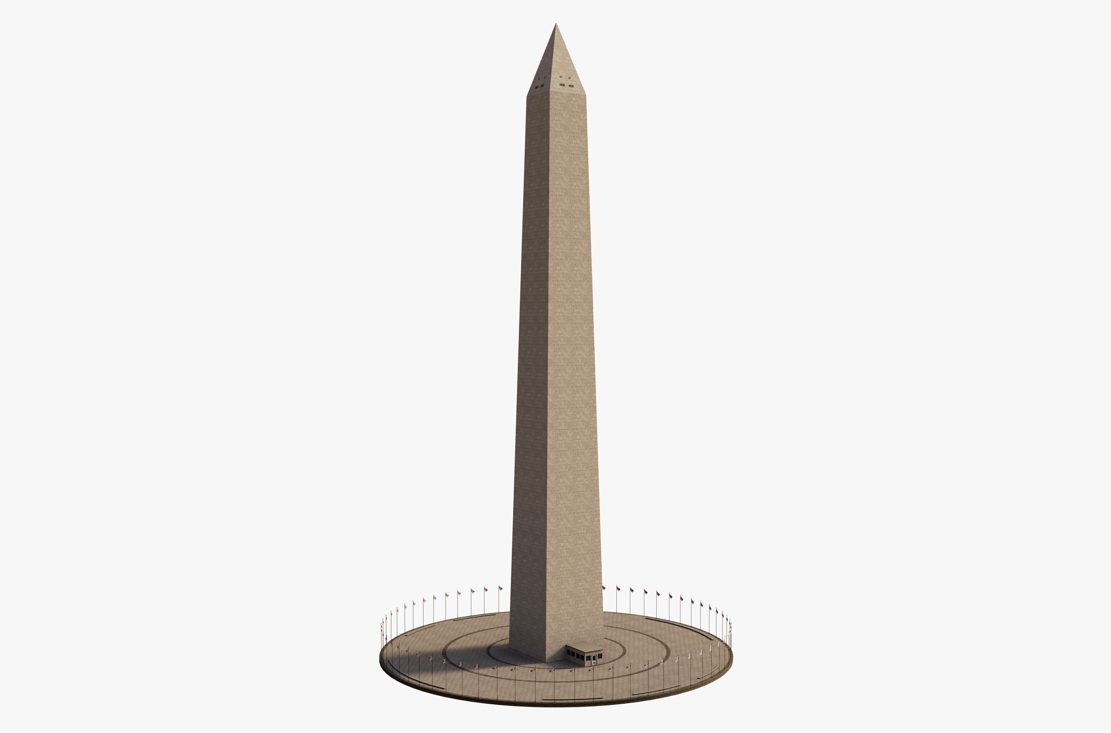 Washington Monument 3D model_2