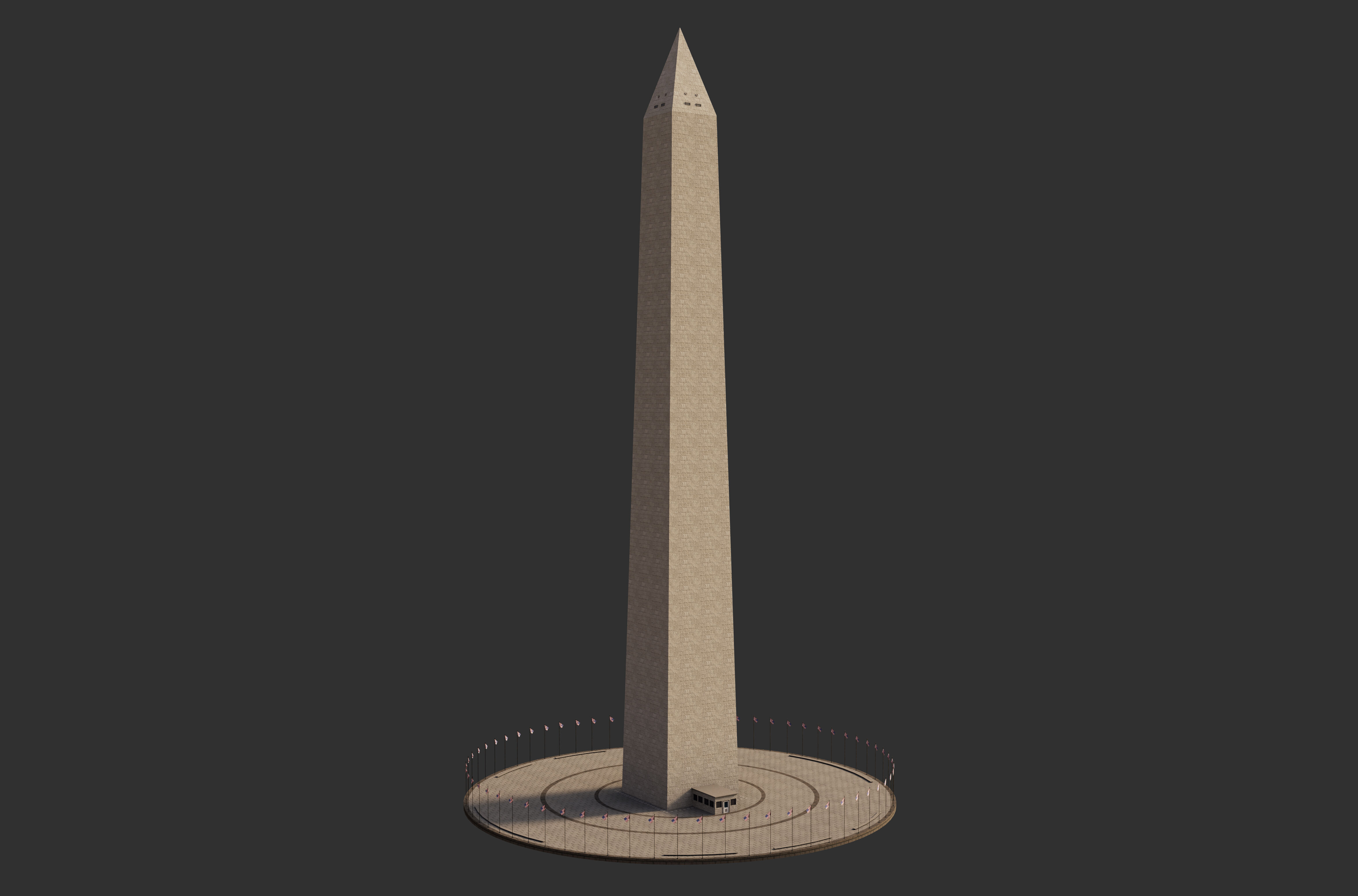 Washington Monument 3D model_3