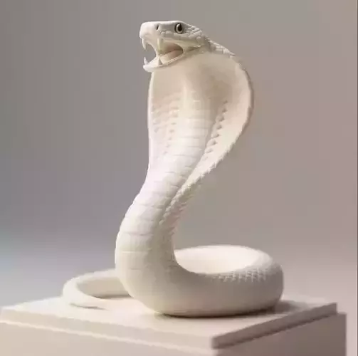 568   Royal  Indian  Cobra    Full Body   3D Model