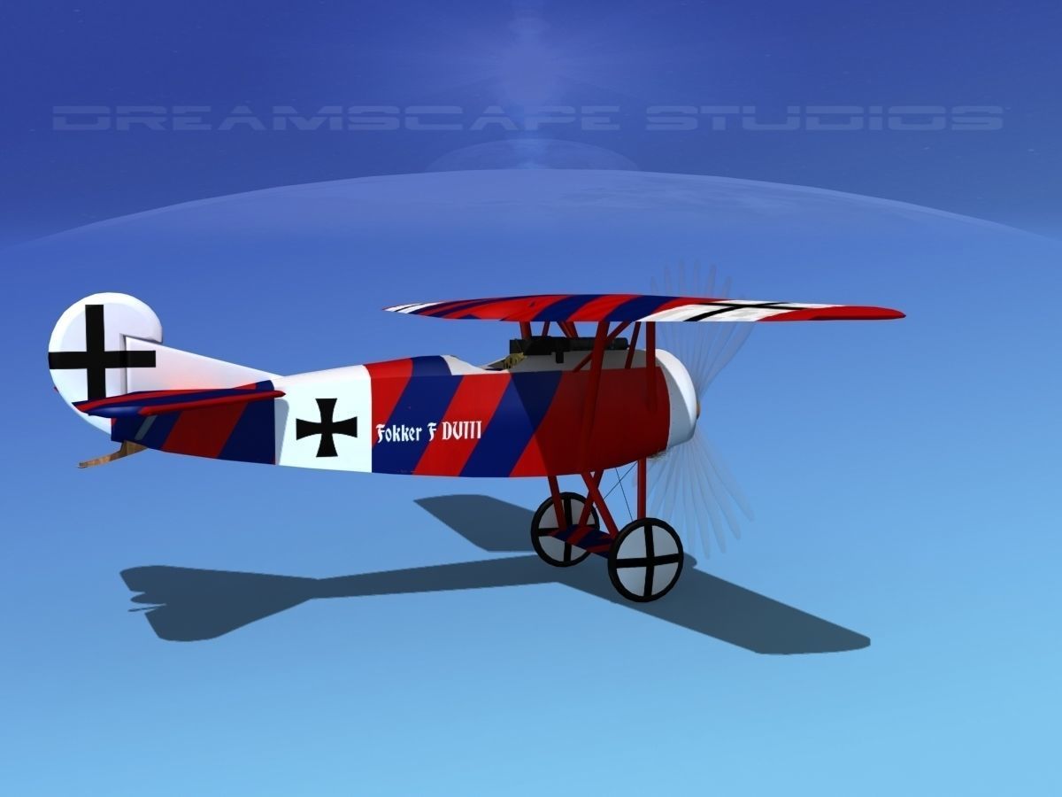 Fokker DVIII V06 3D model_5