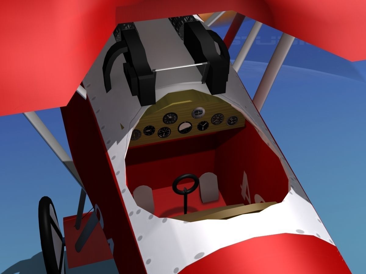 Fokker DVIII V06 3D model_1