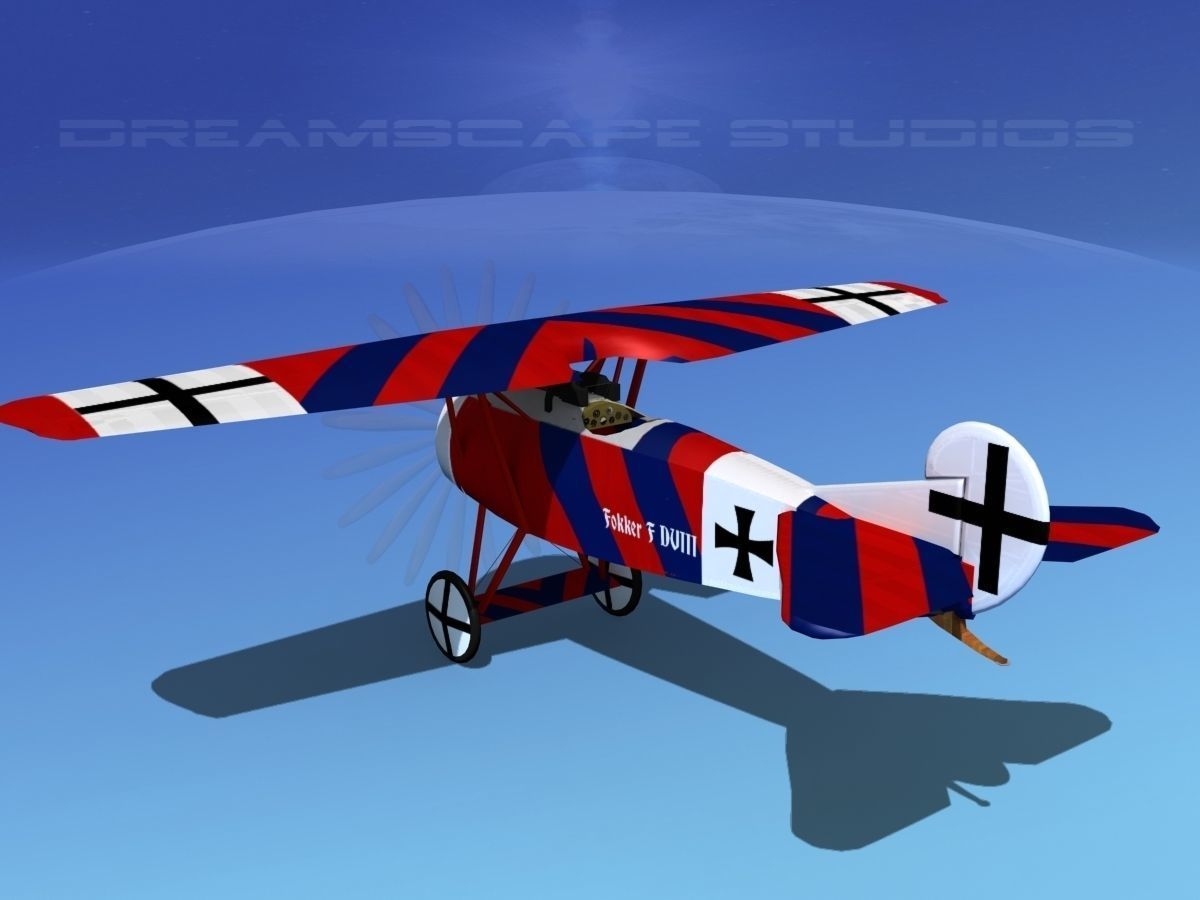 Fokker DVIII V06 3D model_8