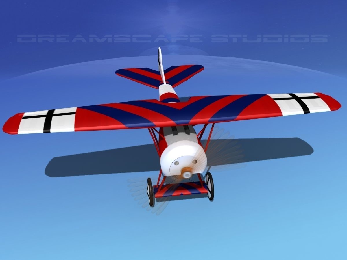 Fokker DVIII V06 3D model_12