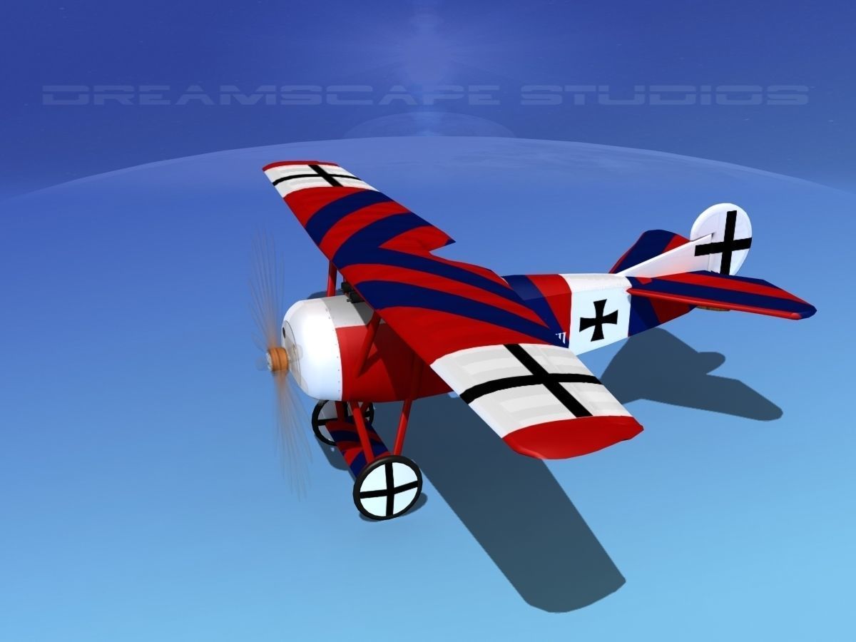 Fokker DVIII V06 3D model_10