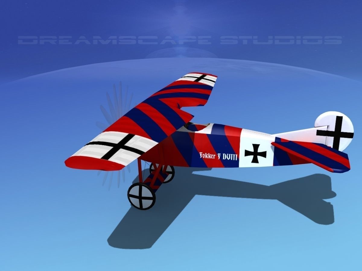 Fokker DVIII V06 3D model_11
