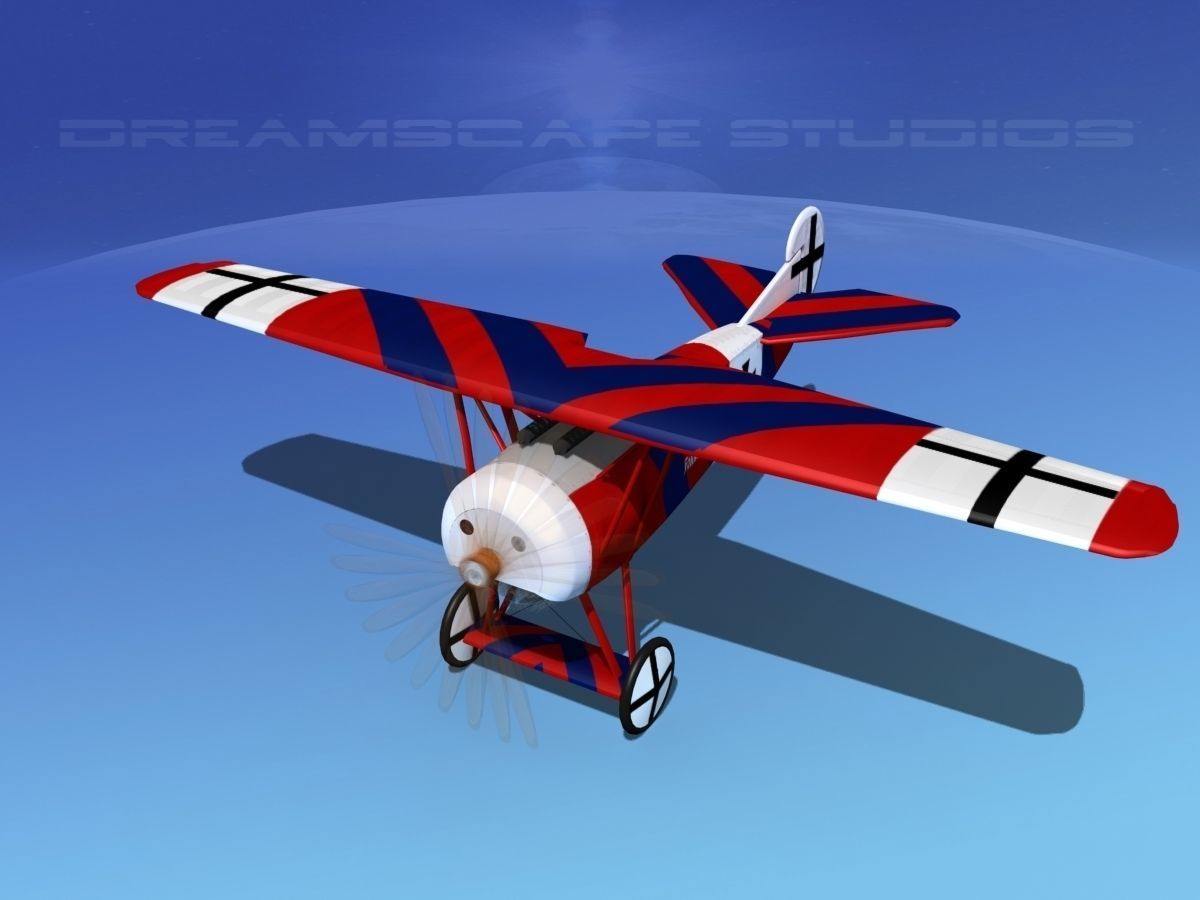 Fokker DVIII V06 3D model_13