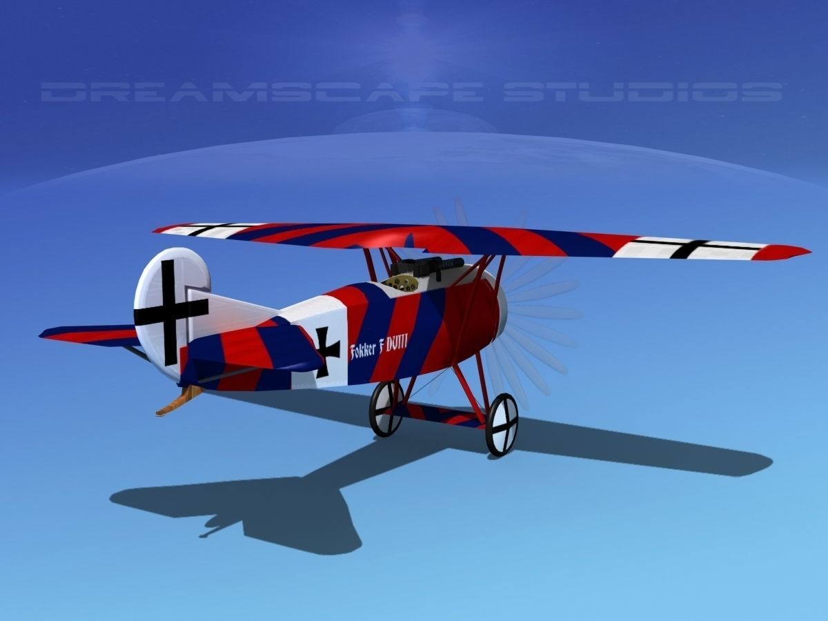 Fokker DVIII V06 3D model_6
