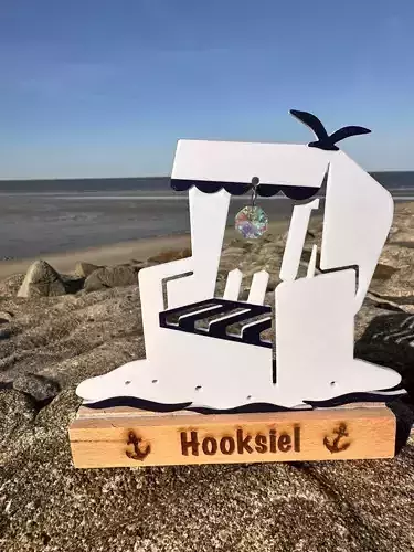 Maritime Suncatcher Beach Chair 3D print model