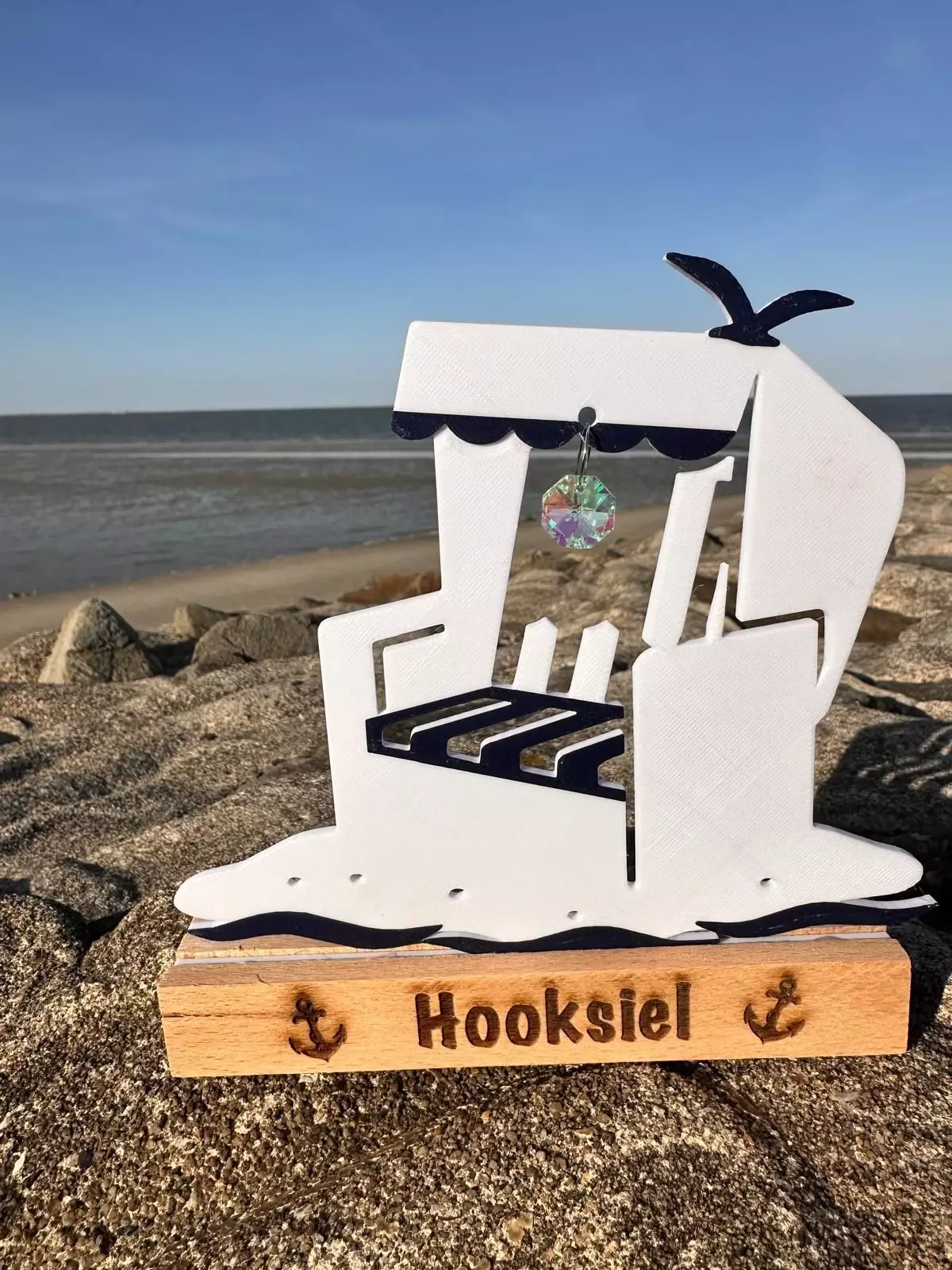 Maritime Suncatcher Beach Chair 3D print model_0