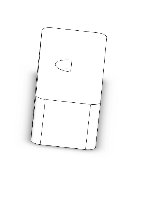 Universal Cable Clip USB HDMI 3D Printable 5mm 3D print model_3