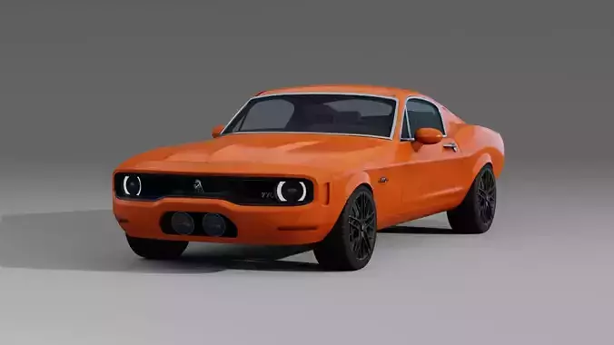 High Quality Muscle Car 3D Model - Equus Bass 770