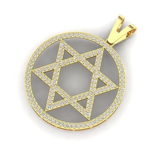 Star Divid Pendant Stl and 3dm file  3D print model