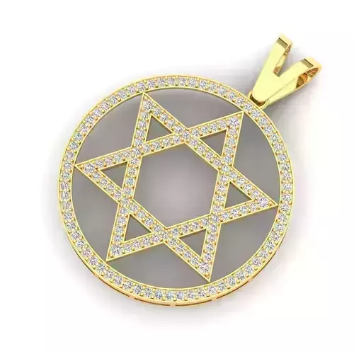 Star Divid Pendant Stl and 3dm file 