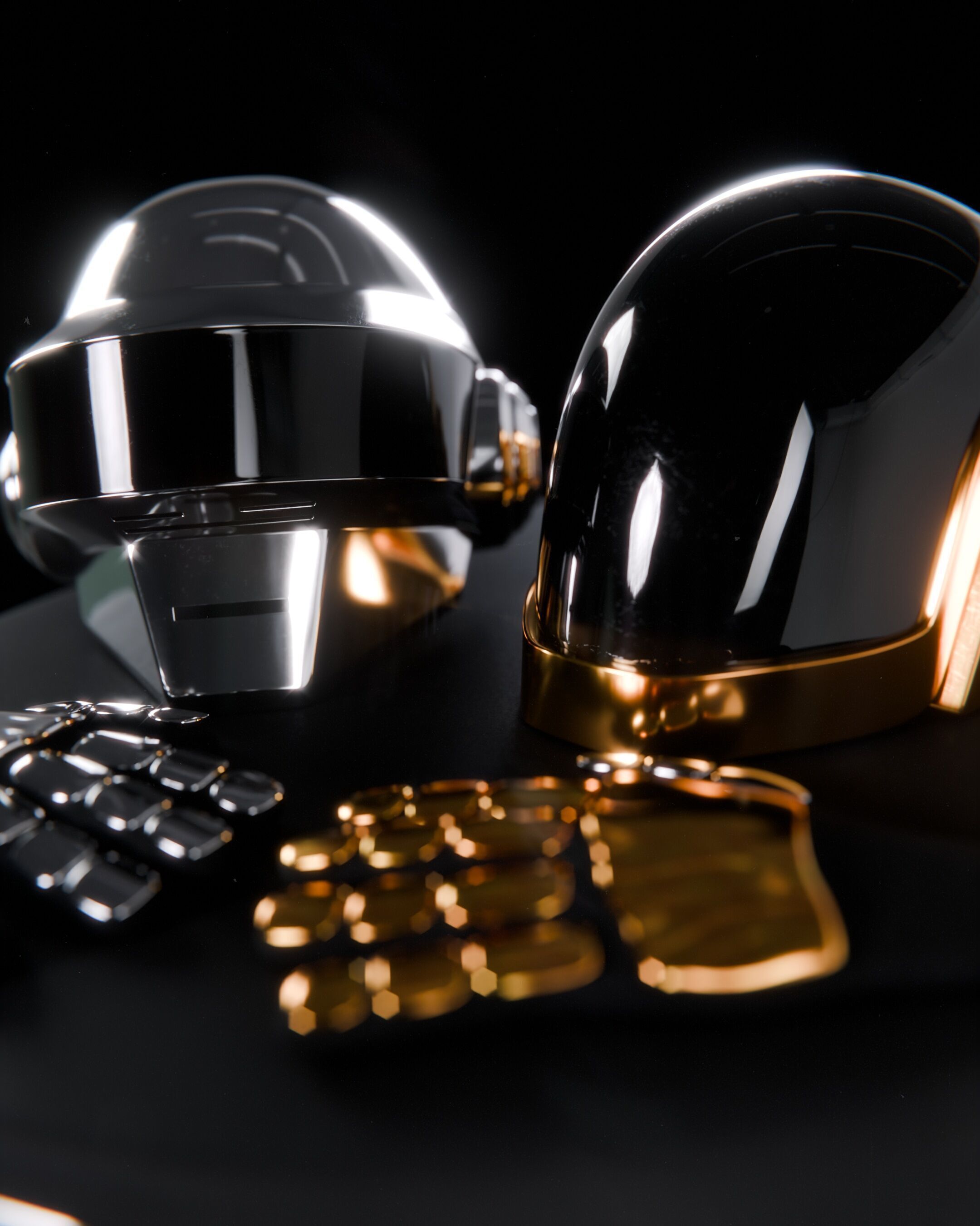 Robot Helmets 3D Model Free low-poly 3D model_1