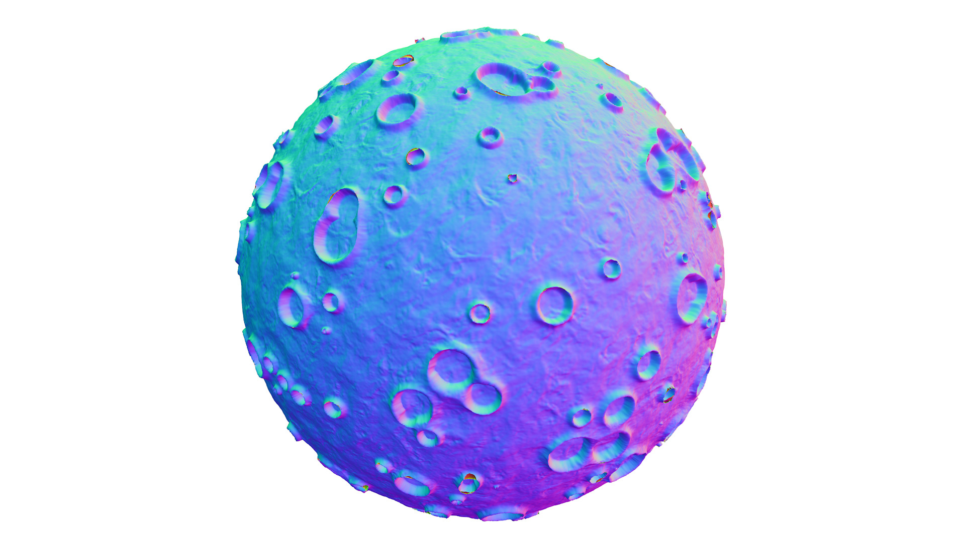 Moon Detailed 3D Model 3D model_3
