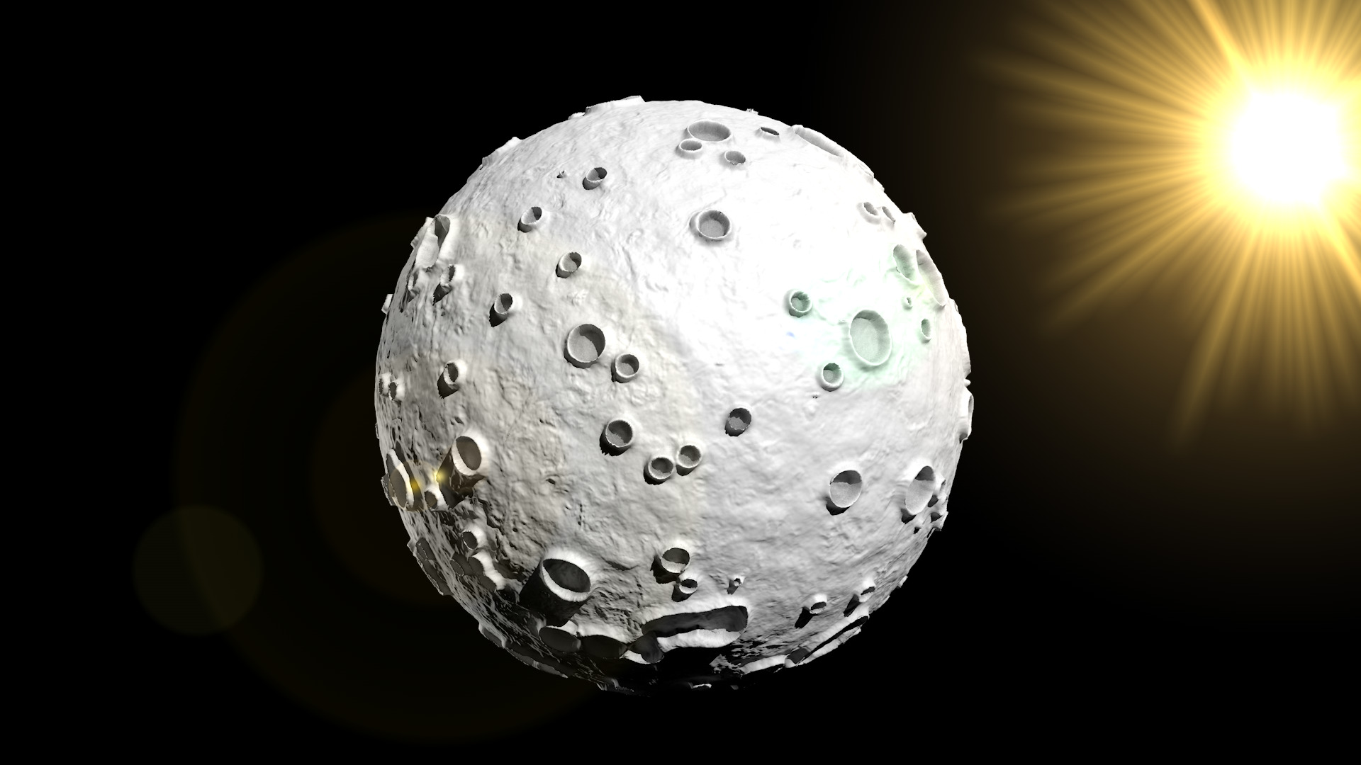 Moon Detailed 3D Model 3D model_2
