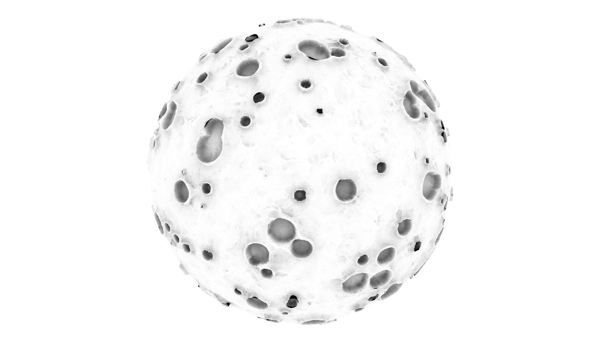 Moon Detailed 3D Model 3D model_4