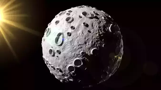 Moon Detailed 3D Model