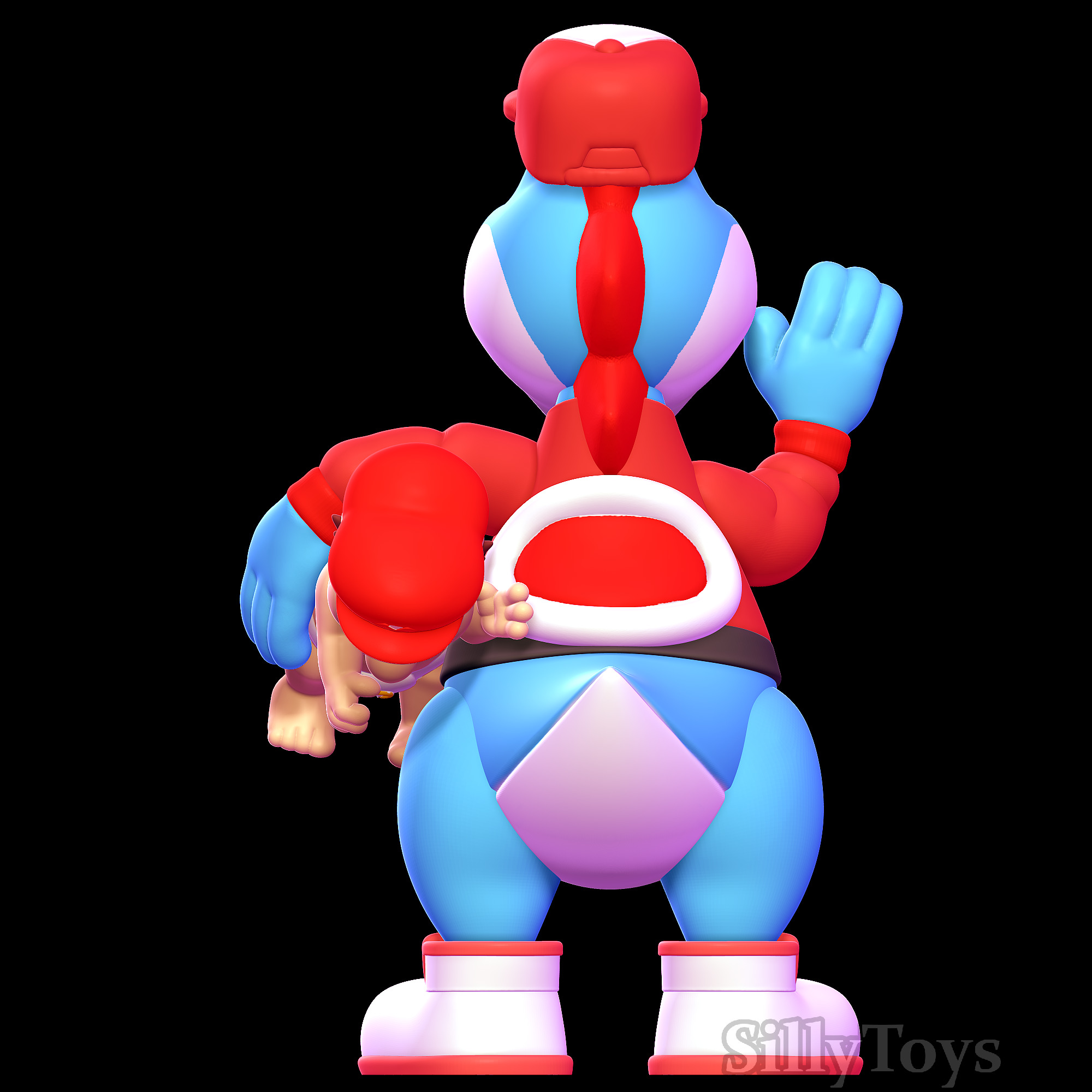 Yoshi Delivery outfit with Baby Mario 3D print model_2