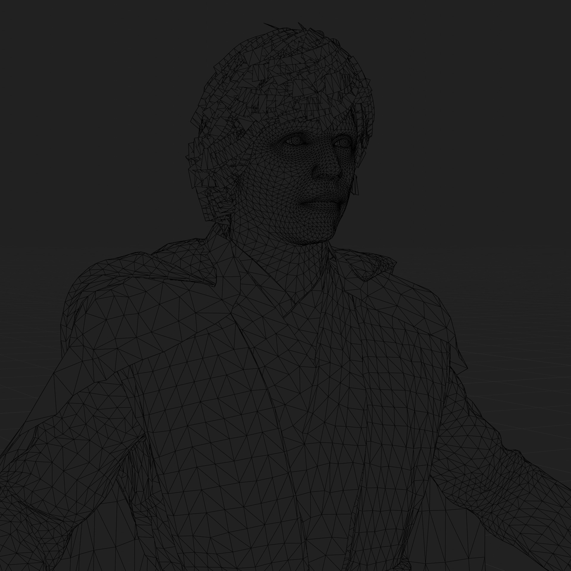 Luke Skywalker 3D Model Mandalorian Rigged Cape Blender FBX OBJ Low-poly 3D model_15