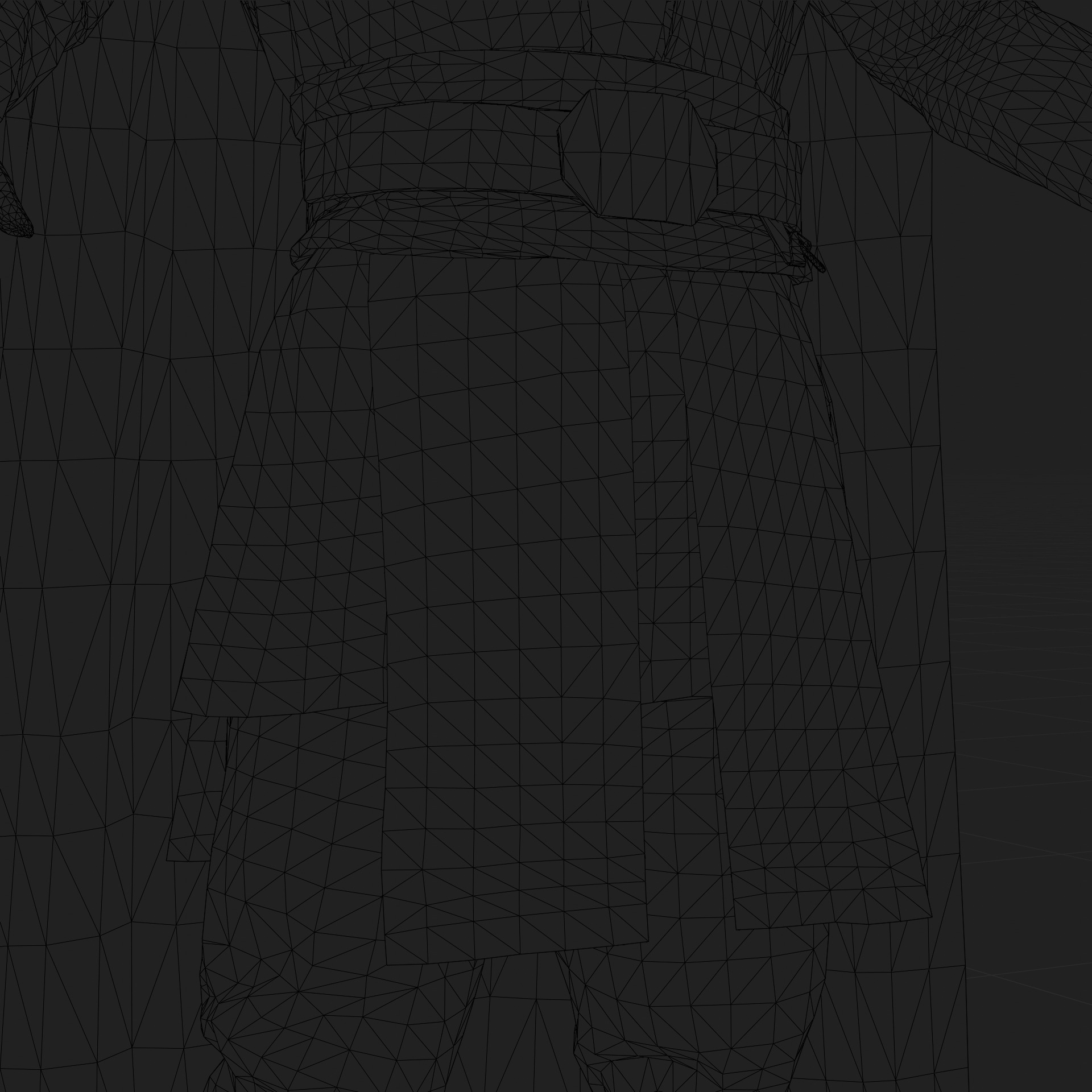 Luke Skywalker 3D Model Mandalorian Rigged Cape Blender FBX OBJ Low-poly 3D model_16