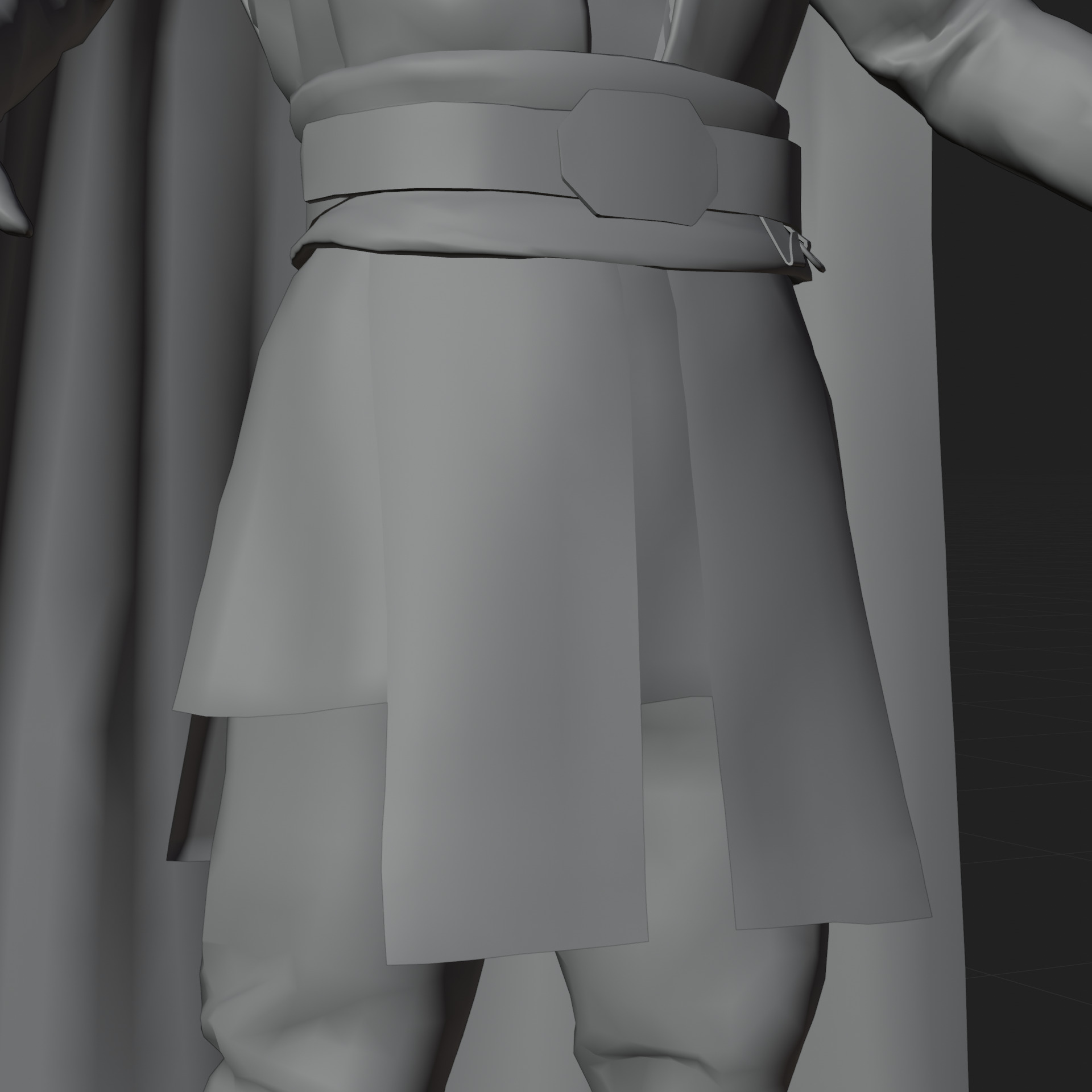 Luke Skywalker 3D Model Mandalorian Rigged Cape Blender FBX OBJ Low-poly 3D model_10
