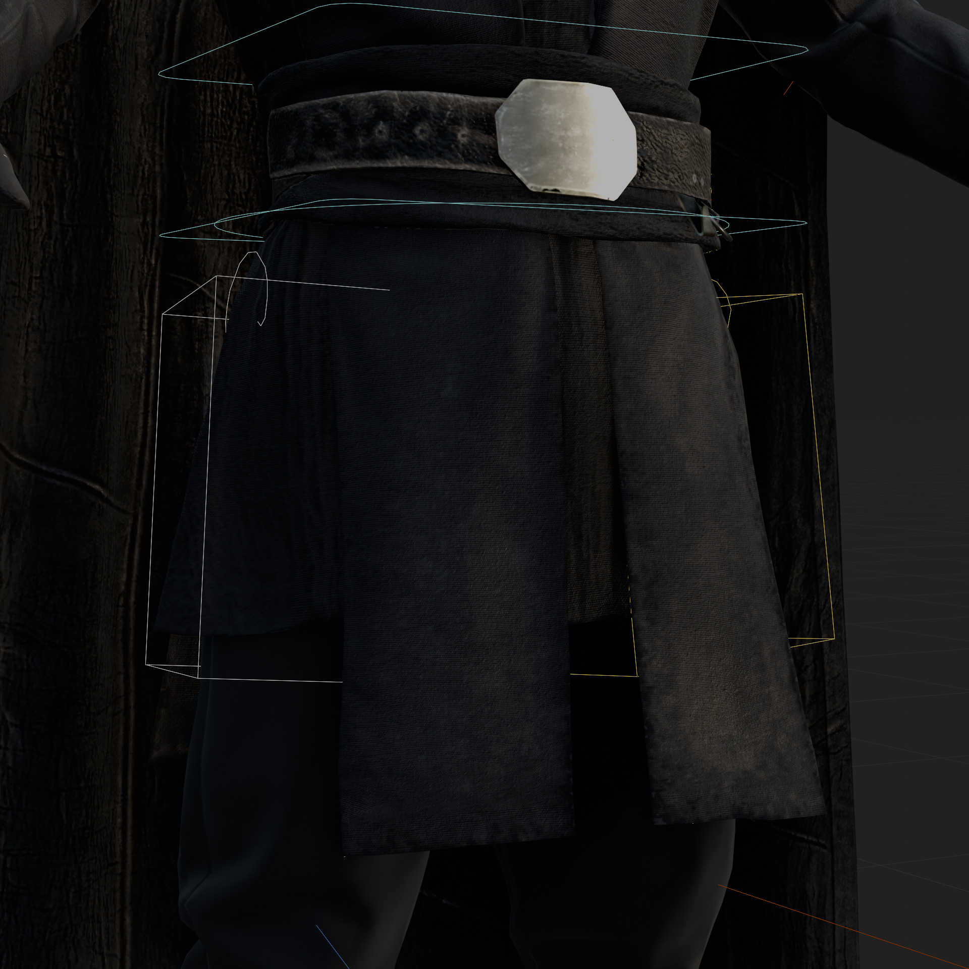 Luke Skywalker 3D Model Mandalorian Rigged Cape Blender FBX OBJ Low-poly 3D model_4