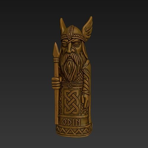 Odin totem style statue for 3d print 3D print model