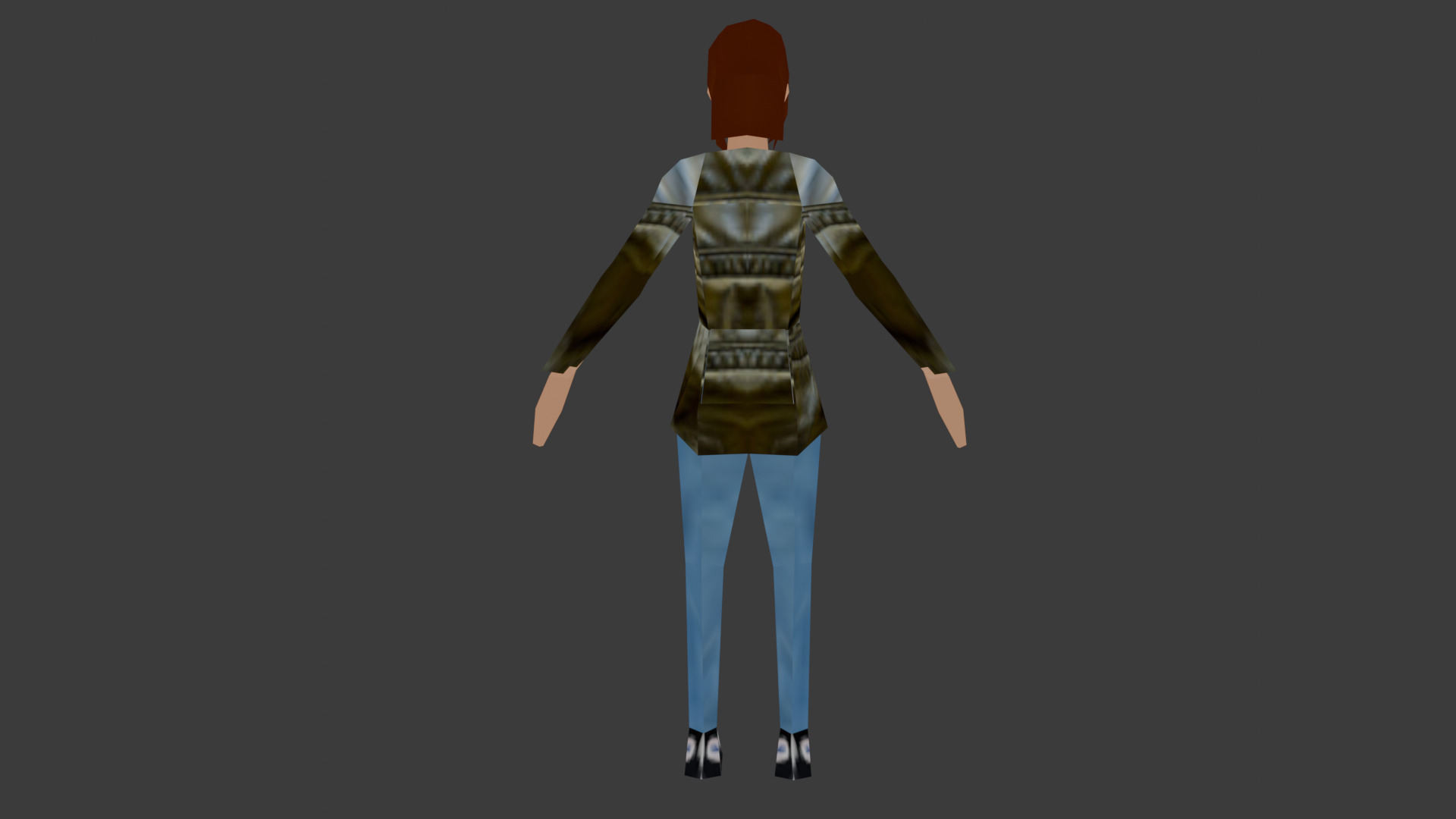 Melina -- PSX-PS1-Style Game-Ready Character Low-poly 3D model_2