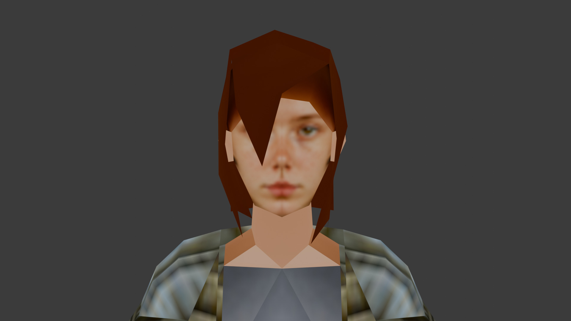 Melina -- PSX-PS1-Style Game-Ready Character Low-poly 3D model_4