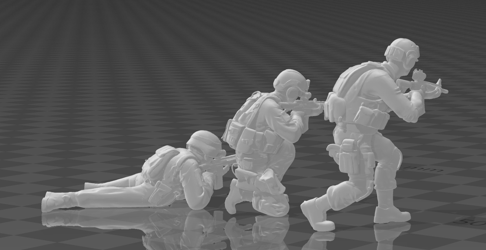 soldier combat pack 3D print model_2